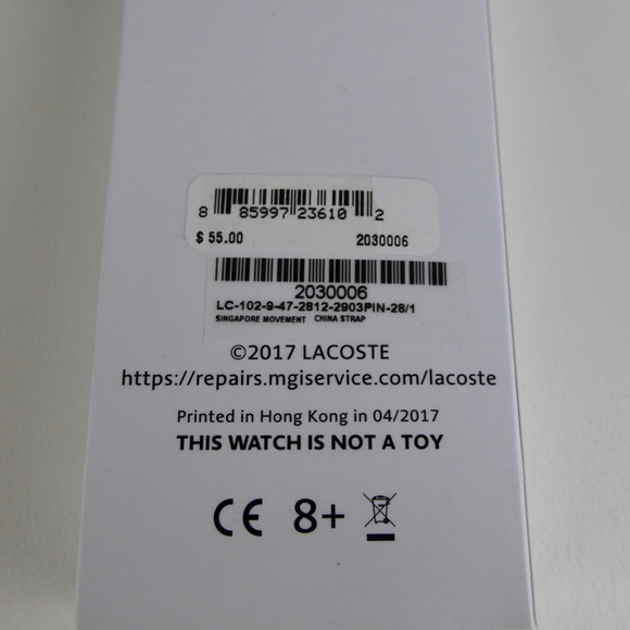 Lacoste Kids Ladies Pink Watch Silicone Strap NIB - Picture 8 of 8